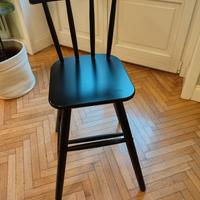 Sedia junior IKEA AGAM nera – Robusta e pratica