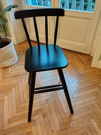 Sedia junior IKEA AGAM nera – Robusta e pratica