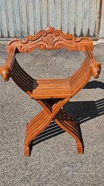 Sedia Savonarola Vintage Anni 60/70