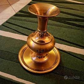 Vaso / portafiori in puro ottone 