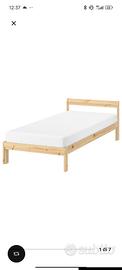 letto singolo legno pino IKEA 