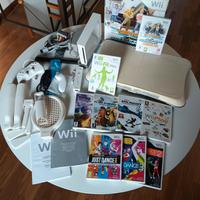 Console Wii, pedana, tappetino e giochi 