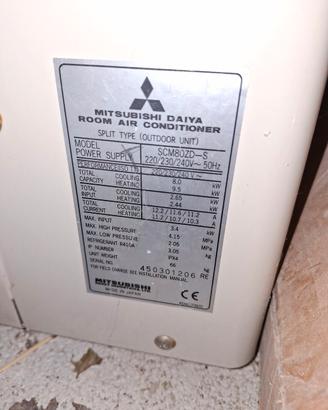 condizionatori mitsubishi 3 split