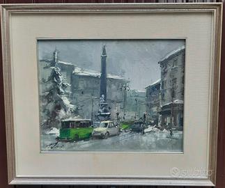 quadro a olio di Tabacci Mario 1919/2011