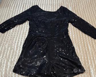 Tuta corta paillettes