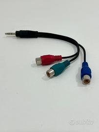 Cavo Adattatore Jack 3.5mm a 3 RCA Femmina