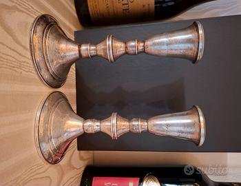 Candelabri antichi argento sterling 925