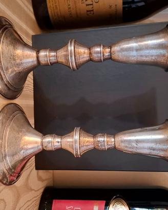 Candelabri antichi argento sterling 925