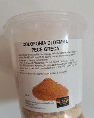 colofonia, pece greca