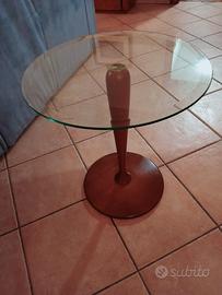 Tavolino da fumo - piano in cristallo