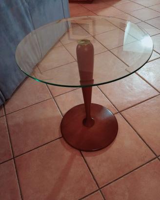 Tavolino da fumo - piano in cristallo