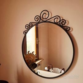 specchio ferro battuto rotondo 50 * 50