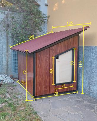 CUCCIA in legno fatta a mano. MAI USATA!!!!