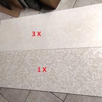 4 piastrelle 40x120 Ragno travertino wall cross