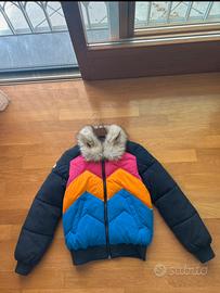 giubbotto colorato col pelo superdry
