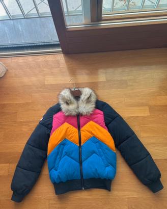giubbotto colorato col pelo superdry
