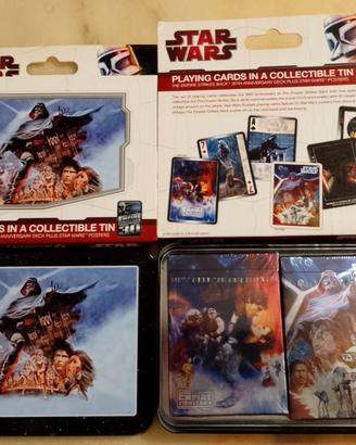 Carte poker Star Wars 30 anni,2 mazzi in latta