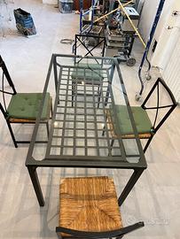 tavolo in ferro smontabile