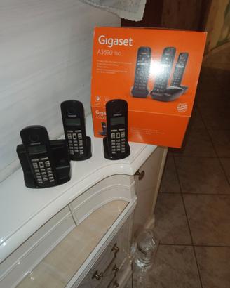 trio telefoni fissi  gigaset AS690 trio