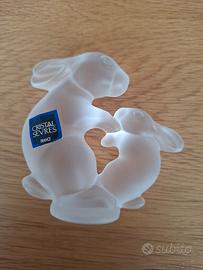 coppia coniglietti Cristal Sevres