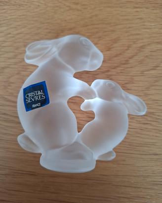 coppia coniglietti Cristal Sevres