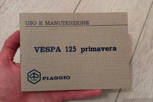 Libretto uso e manutenzione vespa 125 primavera