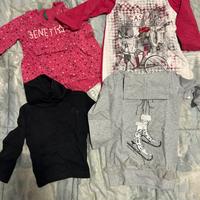 4 magliette invernali bambina