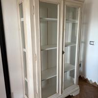 Vetrina legno decapato