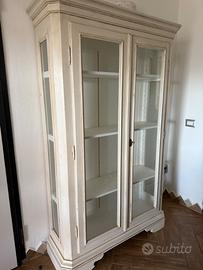 Vetrina legno decapato