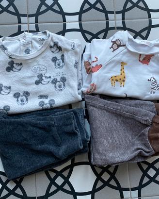 Set 2 completini bambino 12 mesi autunno-inverno