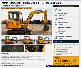 komatsu pc 27 R