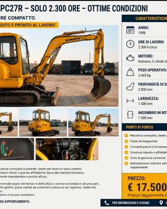 komatsu pc 27 R