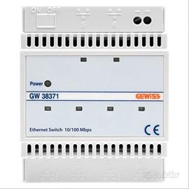 Gewiss SWITCH ETH 6 PORTE LAN guida DIN GW 38371