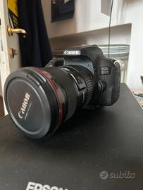 Canon 800d + obiettivi e accessori