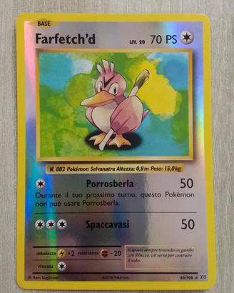 Card Pokémon Base Farfetch 'd Holo 68/108 2017 ITA