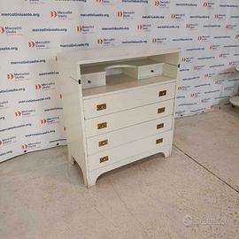 Cassettiera Laccata con Vano Scrittoio