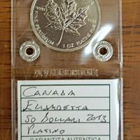 moneta Maple Leaf 2013 oncia platino Canada