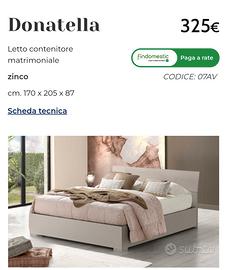 Letto matrimoniale + materasso matrimoniale + comò