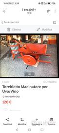 Torchitto e sgrappolatrice 
