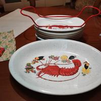 6 piatti + piatto da portata