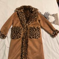 Pelliccia double face maculata con cartellino