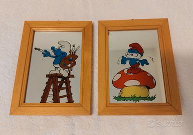 I PUFFI Quadretti a specchio vintage 