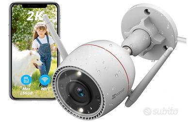 Telecamera WiFi Esterno 3mp, Videocamera Sorveglia