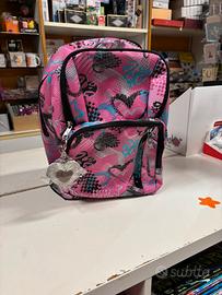 Zaino Seven - Rosa con Glitter e Charm Cuore