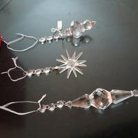 3 Pendenti Natalizi in Cristallo "Le Perle" Nuovi