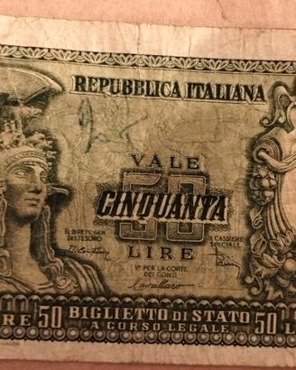Italia-50 lire(31/12/1951)