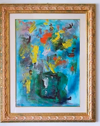 Olio su tela pittore TRECCANI ERNESTO