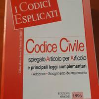 Libro di CODICE CIVILE ESPLICATO Edizione Simone