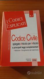Libro di CODICE CIVILE ESPLICATO Edizione Simone
