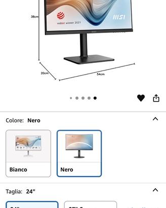 Monitor MSI 24” come nuovo USB C